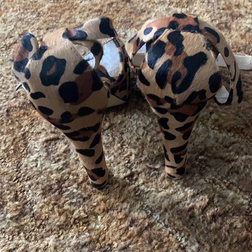 Platform Leopard Print High Heel - image 3